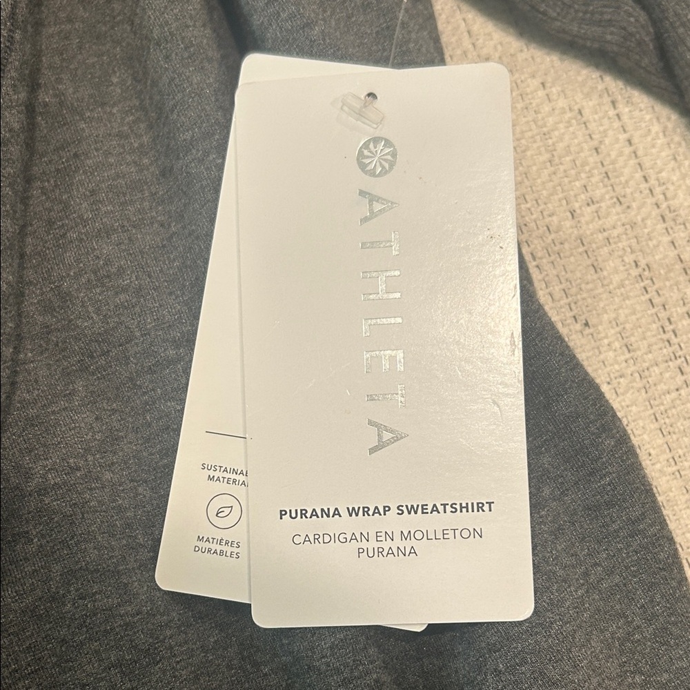 Gray Purana Wrap Sweatshirt - Picture 2 of 4